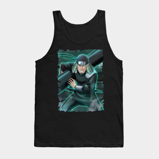 HIRUZEN SARUTOBI MERCH VTG Tank Top by Mie Ayam Herbal